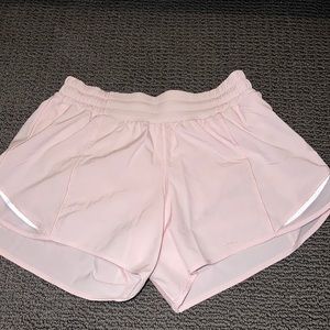 Lululemon Baby Pink Hotty Hot Shorts 2.5”
